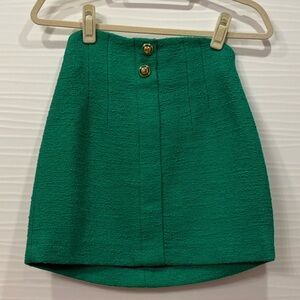 Zara Elegant Green Skirt